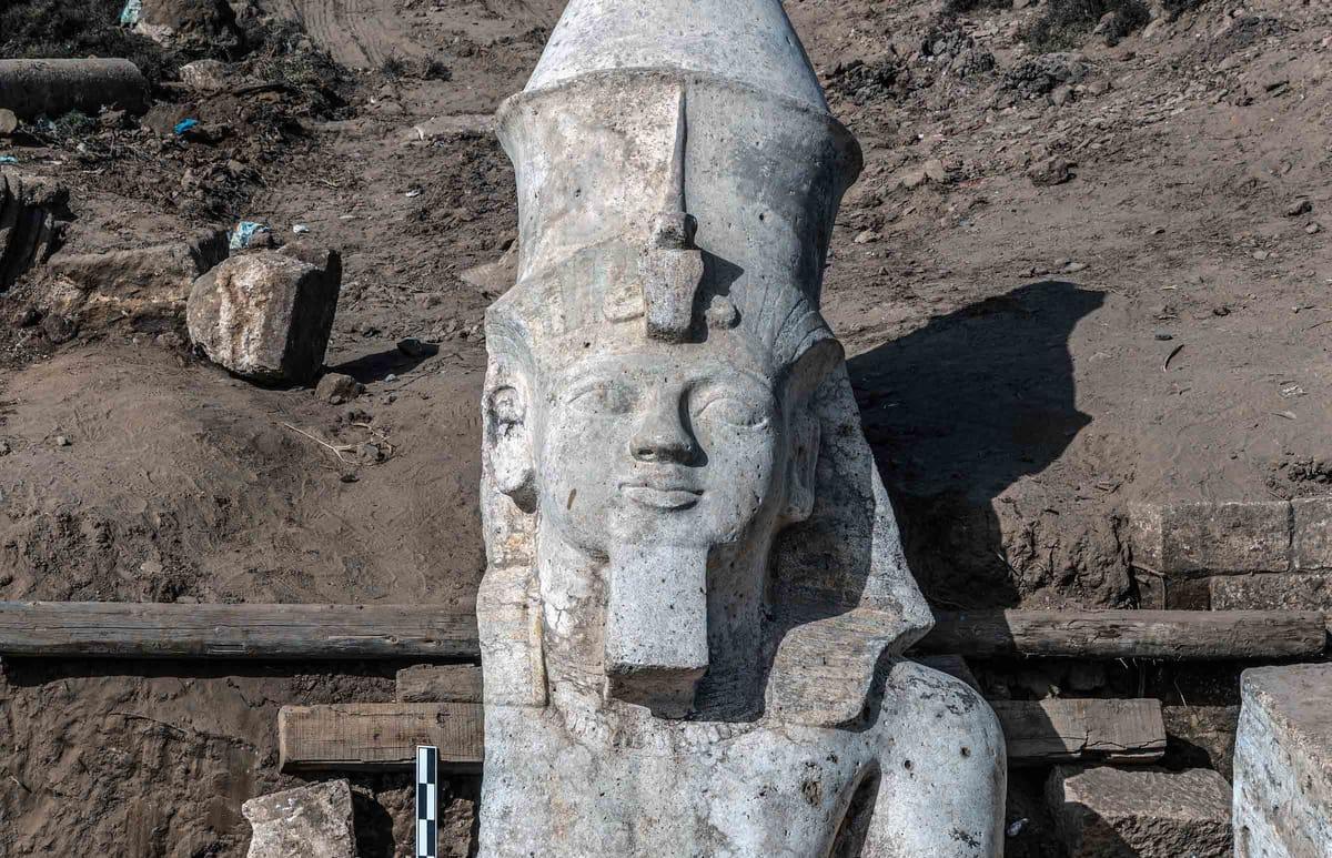 Major Discovery of Ramesses II Statue in Gharbia, Egypt