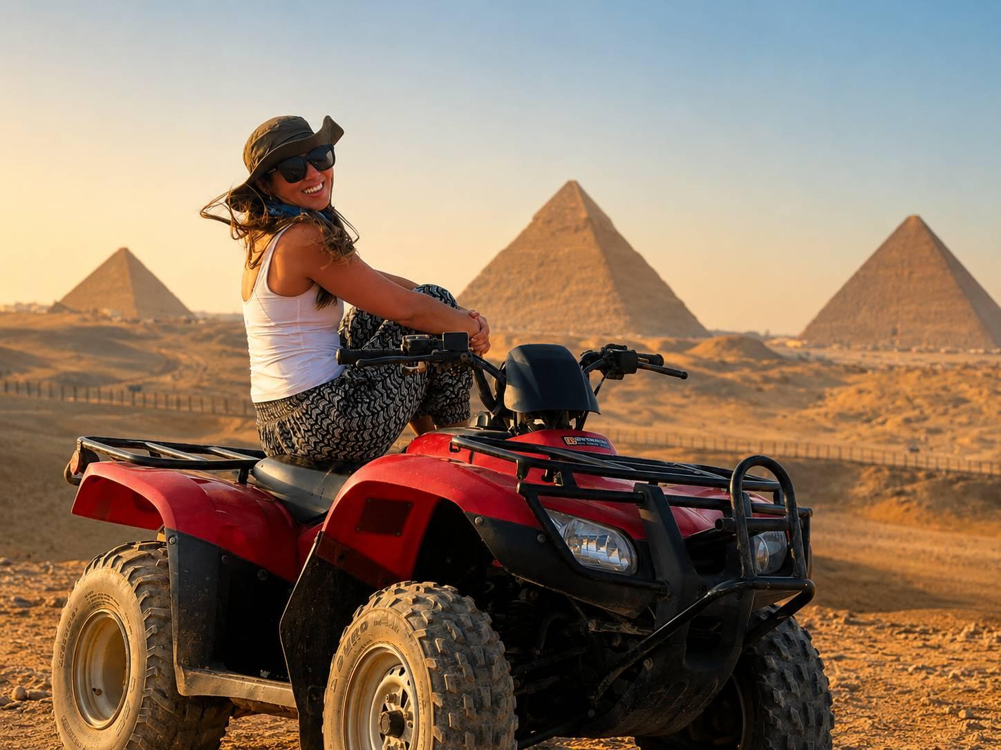 Quad Biking at the Giza Pyramids from Cairo