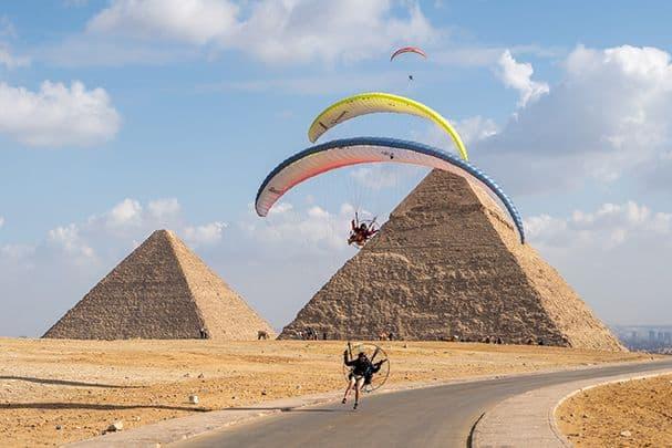Paramotor Experience Over the Giza Pyramids