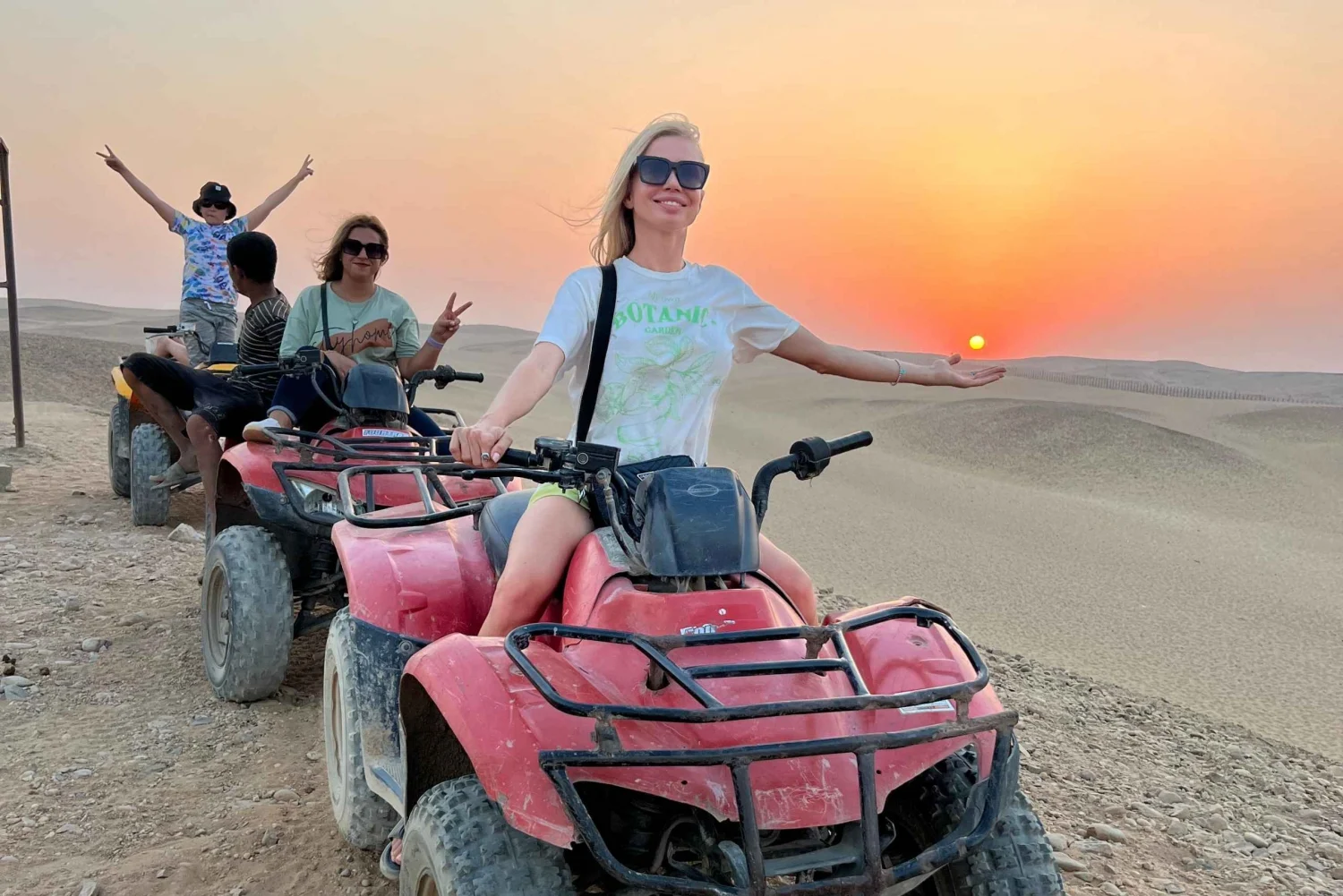 Half Day Quad biking around Giza Pyramids desert